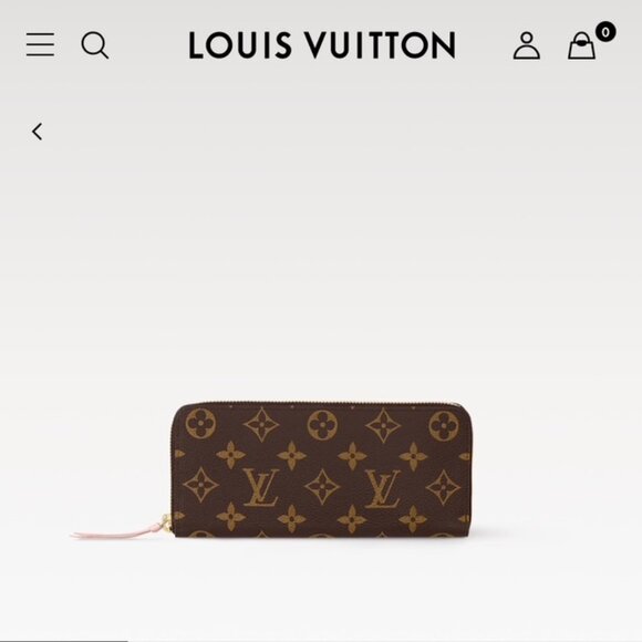 Louis Vuitton's Rose Ballerine classic Clémence Wallet - Picture 1 of 9